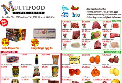 MultiFood Supermarket Flyer March 19 to 25