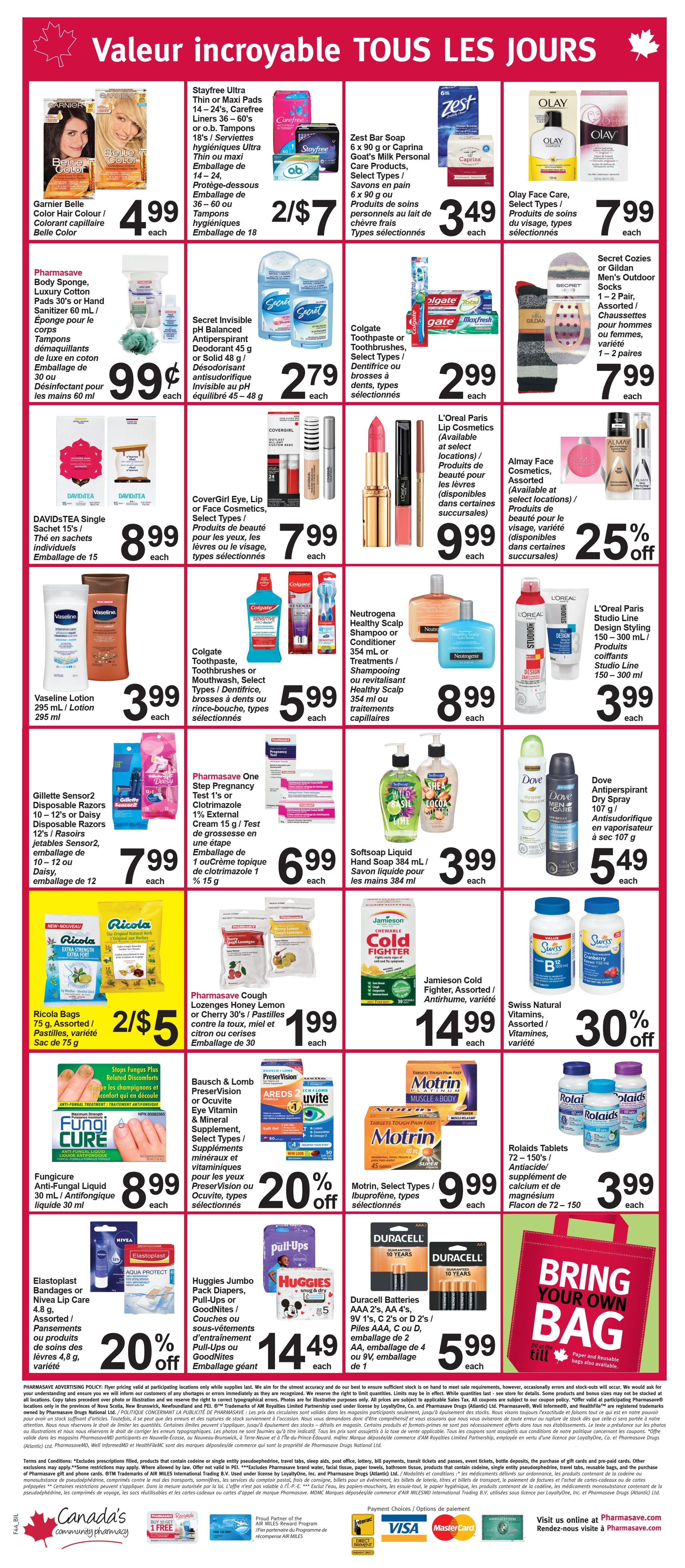 Pharmasave (NB) Flyer October 29 to November 4