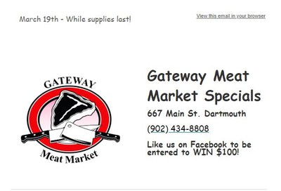Gateway Meat Market Flyer March 19 to 25