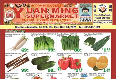 Yuan Ming Supermarket Flyer October 29 to November 4