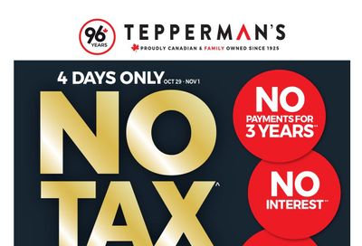 Tepperman's Flyer October 29 to November 4