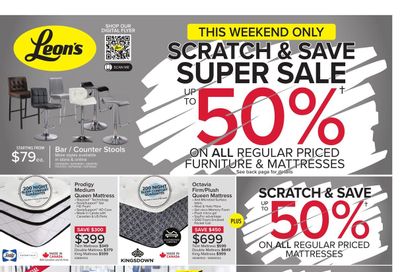 Leon's Scratch & Save Super Sale Flyer October 28 to November 3