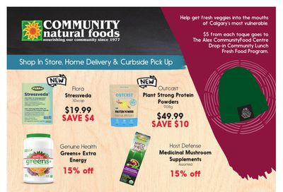 Community Natural Foods Flyer October 28 to November 3