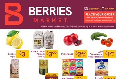 Berries Market Flyer October 28 to November 3