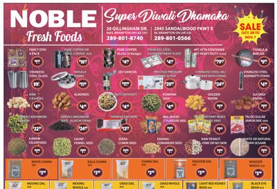 Noble Fresh Foods Flyer October 28 to November 7