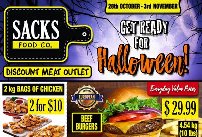 Sacks Food Co. Flyer October 28 to November 3