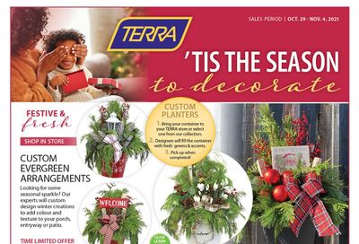 Terra Greenhouses Flyer October 29 to November 4