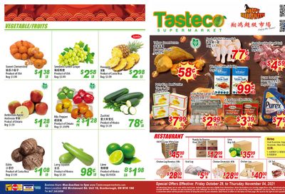 Tasteco Supermarket Flyer October 29 to November 4