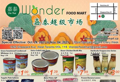 Wonder Food Mart Flyer October 29 to November 4