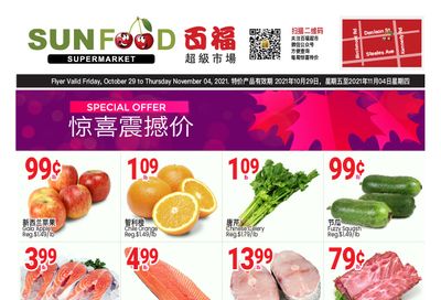 Sunfood Supermarket Flyer October 29 to November 4