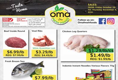 Oma Fresh Foods Flyer October 29 to November 4