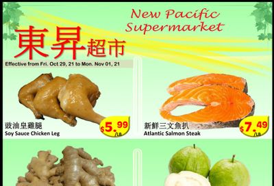 New Pacific Supermarket Flyer October 29 to November 1