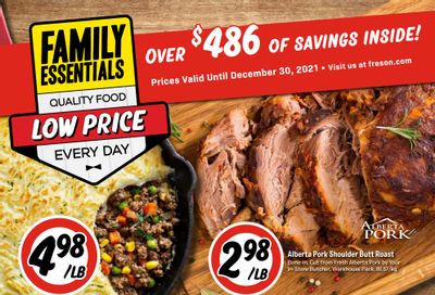 Freson Bros. Family Essentials Flyer October 29 to December 30