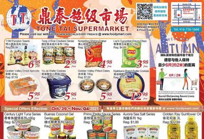 Tone Tai Supermarket Flyer October 29 to November 4