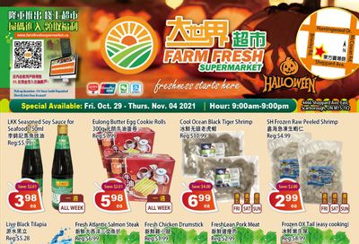 Farm Fresh Supermarket Flyer October 29 to November 4