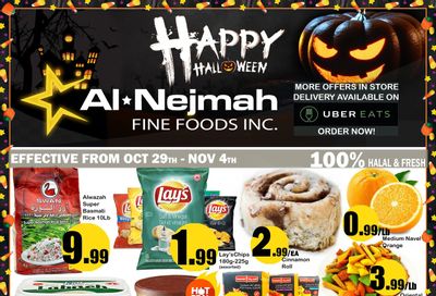 Alnejmah Fine Foods Inc. Flyer October 29 to November 4
