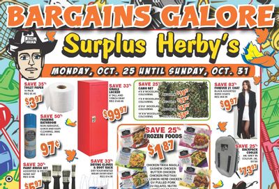 Surplus Herby's Flyer October 25 to 31