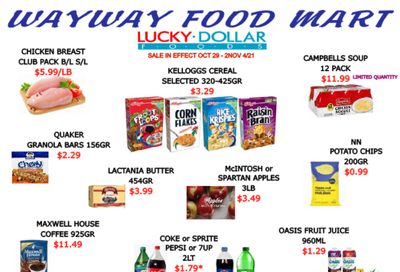 WayWay Food Mart Flyer October 29 to November 4