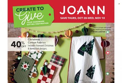 JOANN Weekly Ad Flyer October 30 to November 6