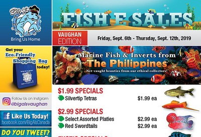 Big Al's (Vaughan) Weekly Specials September 6 to 12