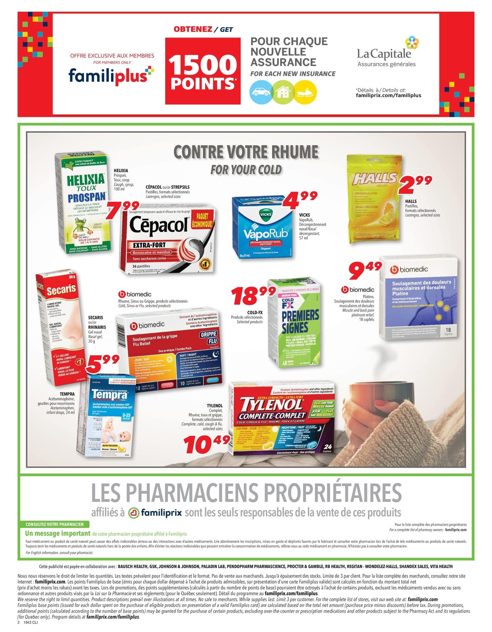 Familiprix Clinique Flyer October 24 to 30