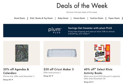 Chapters Indigo Online Deals of the Week November 1 to 7