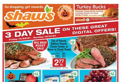 Shaw’s (MA, ME, NH, RI, VT) Weekly Ad Flyer November 1 to November 8