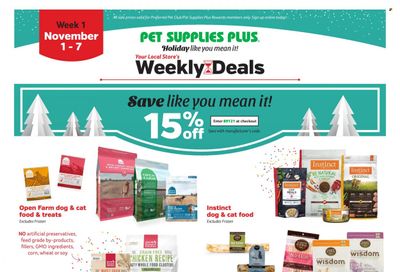 Pet Supplies Plus Weekly Ad Flyer November 2 to November 9