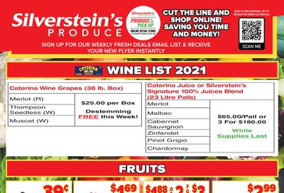 Silverstein's Produce Flyer November 2 to 6