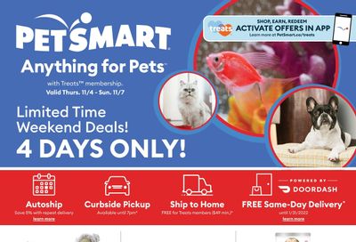 PetSmart Flyer November 4 to 7