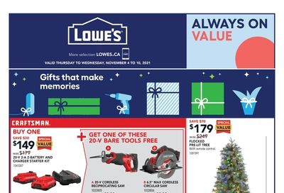 Lowe's Flyer November 4 to 10