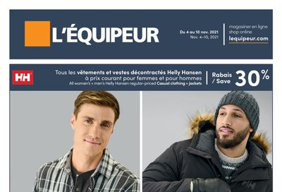 L'Equipeur Flyer November 4 to 10