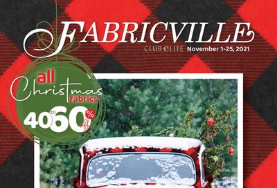 Fabricville Flyer November 1 to 25