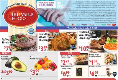 Tru Value Foods Flyer November 3 to 9
