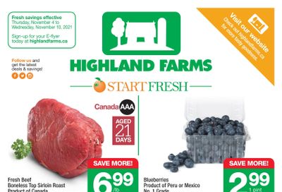Highland Farms Flyer November 4 to 10