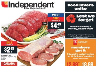 Independent Grocer (West) Flyer November 4 to 10