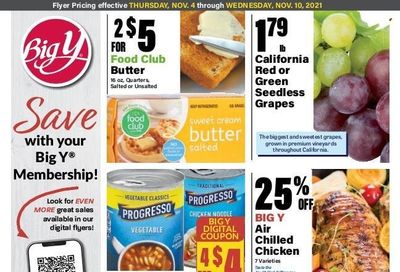 Big Y (MA) Weekly Ad Flyer November 3 to November 10