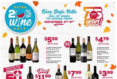 Grocery Outlet (CA, ID, OR, PA, WA) Weekly Ad Flyer November 3 to November 10
