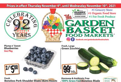 The Garden Basket Flyer November 4 to 10