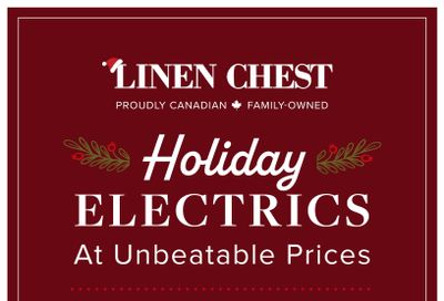 Linen Chest Holiday Electrics Flyer November 4 to 20
