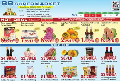 88 Supermarket Flyer November 4 to 10