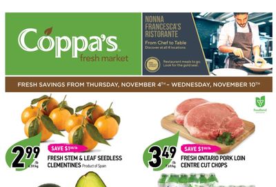 Coppa's Fresh Market Flyer November 4 to 10