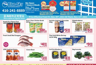 Blue Sky Supermarket (North York) Flyer November 5 to 11