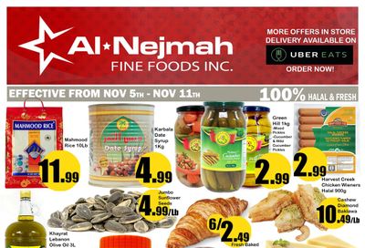 Alnejmah Fine Foods Inc. Flyer November 5 to 11