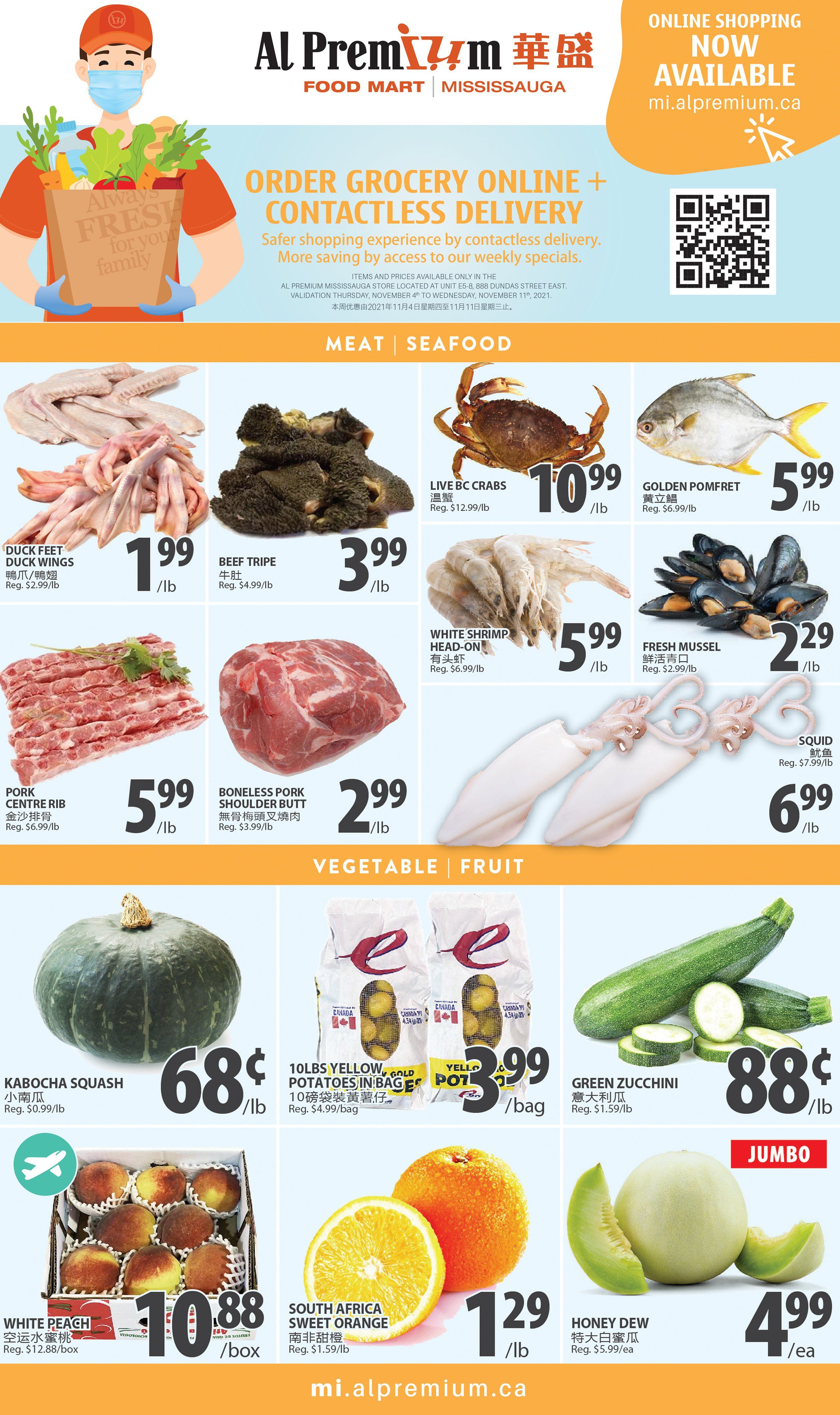 Al Premium Food Mart (Mississauga) Flyer November 4 to 11