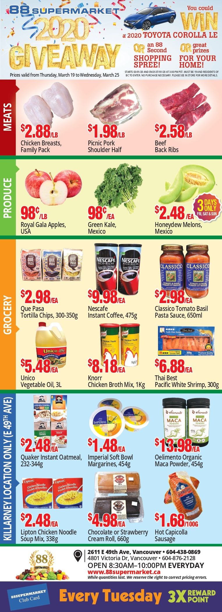 88 Supermarket Flyer March 19 to 25