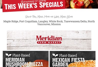 Meridian Meats and Seafood Flyer March 19 to 25