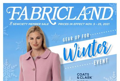Fabricland (West) Flyer November 5 to 25