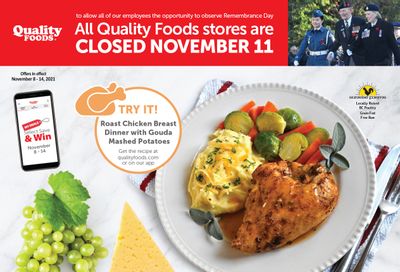 Quality Foods Flyer November 8 to 14