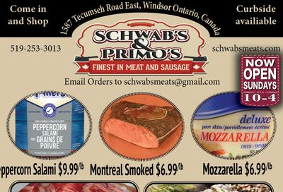 Schwab's & Primo's Flyer November 9 to 15